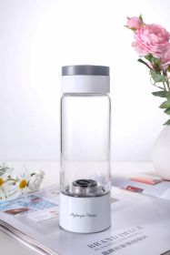 Hydrogen And Oxygen Separation Water Element Ionic Screen Protector High Concentration Electrolytic Hydrogen-rich Cup (Option: 380mlq9-White-Glass)